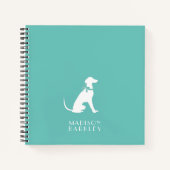 Greyhound Dog Puppy Notitieboek (Voorkant)