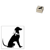 Greyhound Dog Puppy Rubberstempel (Gestempeld)