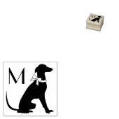 Greyhound Dog Puppy Rubberstempel (Gestempeld)