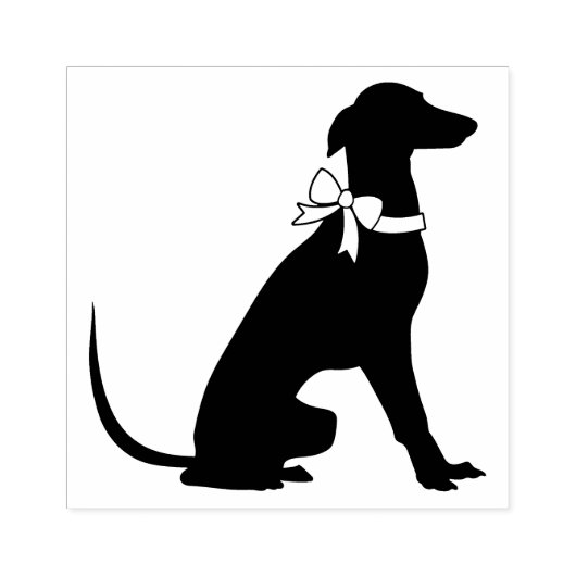 Greyhound Dog Puppy Rubberstempel (Afrduk)