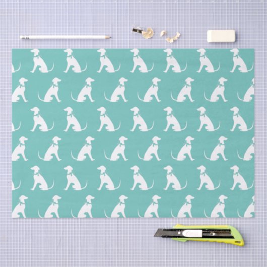 Greyhound Dog Puppy Tissuepapier (Craft)
