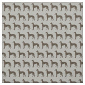 Greyhound Dog Silhouette Animal Pattern Stof (Swatch)