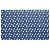 Greyhound Dog Silhouette Pet Navy Blue Stof (Fat Quarter)