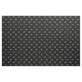 Greyhound Dog Silhouettes Pattern Grey and Black Stof (Yard (91,4 cm))