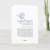 Greyhound Dog Tekening door Kelli Swan Kaart (Achterkant)