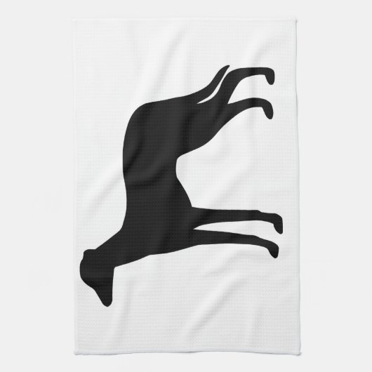 Greyhound Dog Theedoek (Verticaal)