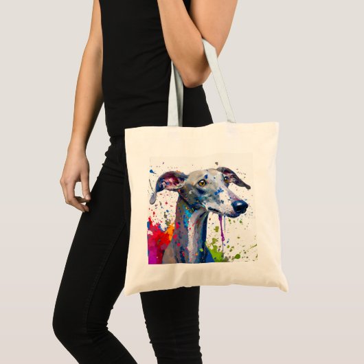 Greyhound Dog Tote Bag (Voorkant (product))
