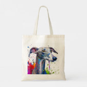 Greyhound Dog Tote Bag (Achterkant)