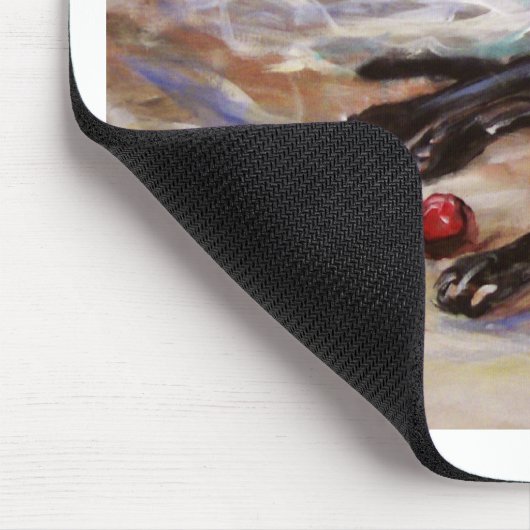 Greyhound door het zee muismat (Hoek)