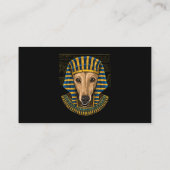 Greyhound Egyptische Farao Historian Archeoloog Visitekaartje (Achterkant)