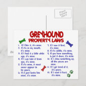 GREYHOUND Eigendomwetten 2 Briefkaart (Voorkant / Achterkant)