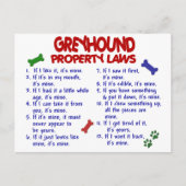 GREYHOUND Eigendomwetten 2 Briefkaart (Voorkant)