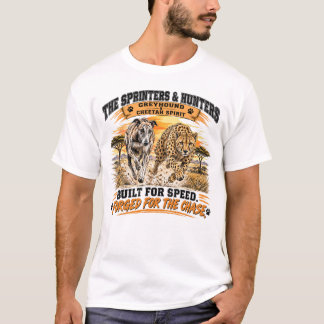 Greyhound en Cheetah T-shirt