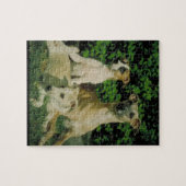 Greyhound en Puppies Dog Puzzle Legpuzzel (Horizontaal)