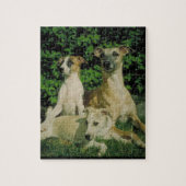 Greyhound en Puppies Dog Puzzle Legpuzzel (Verticaal)