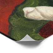 Greyhound en Santa Claus Dog Art Print (Hoek)