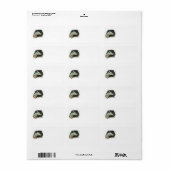 Greyhound en vink je adres hier! etiket (Full Sheet)