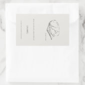 Greyhound- Ex libris bookplate Sticker (Tas)