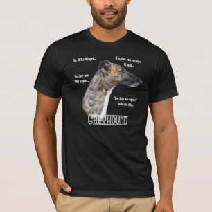 Greyhound FAQ Donker T-shirt
