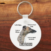 Greyhound FAQ Sleutelhanger (Voorkant)