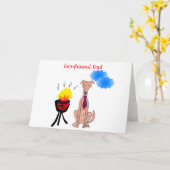 Greyhound Fawn Dad Kaart (Gele Bloem)