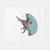 Greyhound Feestelijke Sprint hond Fleece Deken (Voorkant (Horizontaal))