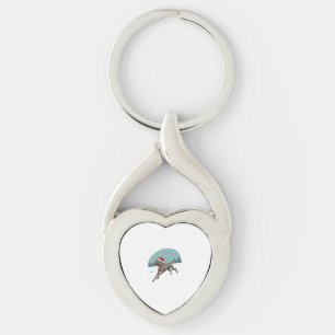 Greyhound Feestelijke Sprint hond Sleutelhanger