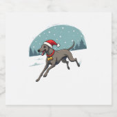 Greyhound Feestelijke Sprint hond Sparkling Wijnetiket (Enkel label)
