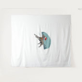 Greyhound Feestelijke Sprint hond Wandkleed (Voorkant (horizontaal))