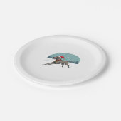 Greyhound feestelijke sprint papieren bordje (Gekanteld)