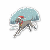 Greyhound feestelijke sprint sticker (Voorkant)