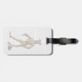 Greyhound Fencer Dark Full 2 Bagagelabel (Achterkant horizontaal)