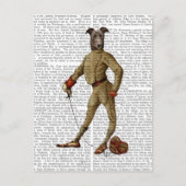 Greyhound Fencer Dark Full 2 Briefkaart (Voorkant)