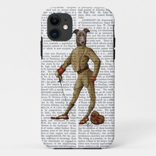 Greyhound Fencer Dark Full 2 Case-Mate iPhone Case (Achterkant)