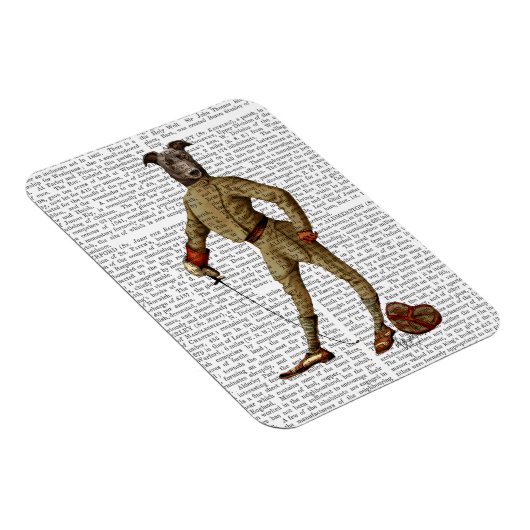 Greyhound Fencer Dark Full 2 Magneet (Rechterzijde)