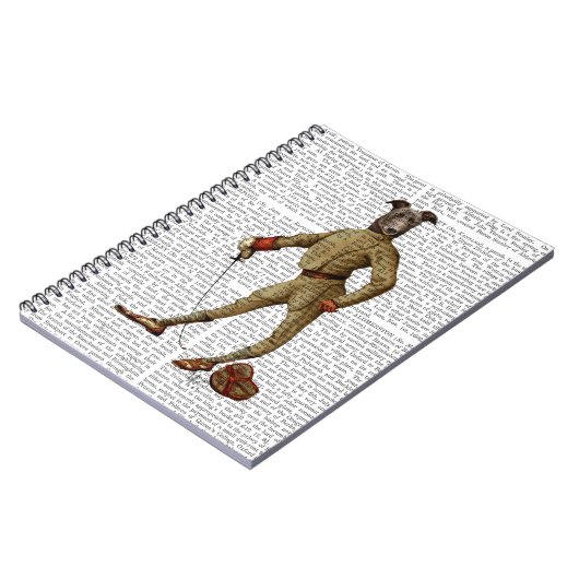 Greyhound Fencer Dark Full 2 Notitieboek (Linkerzijde)
