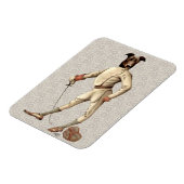 Greyhound Fencer in Cream Full 2 Magneet (Linkerzijde)