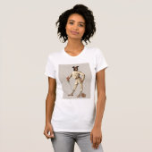 Greyhound Fencer in Cream Full 2 T-shirt (Voorkant volledig)