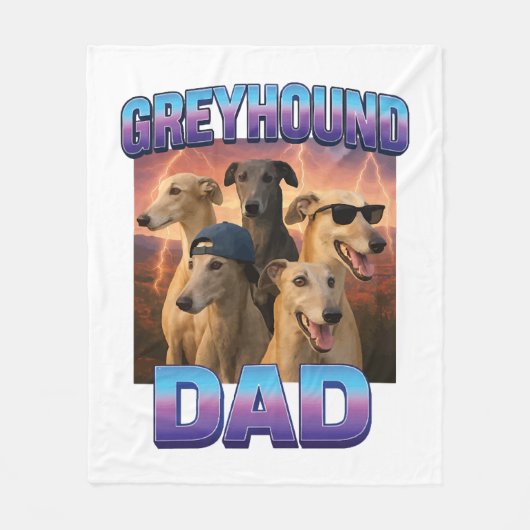 Greyhound Fleece Deken (Voorkant)