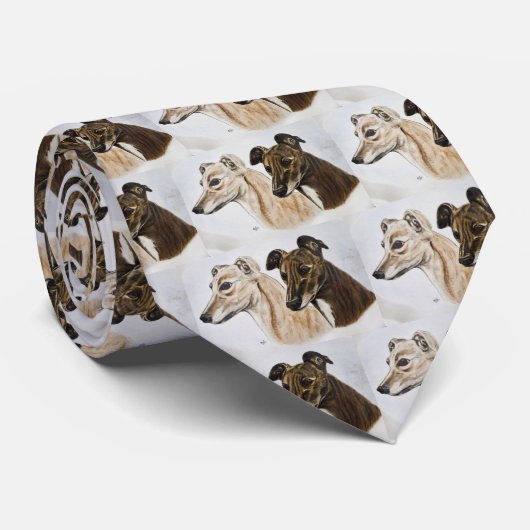 Greyhound Friends Stropdas (Opgerold)