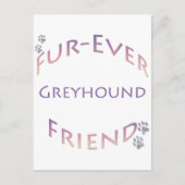 Greyhound Furever Briefkaart (Voorkant)