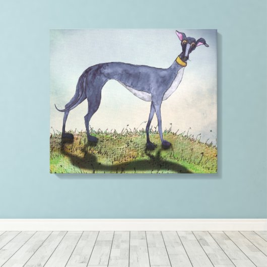 GREYHOUND g919 Canvas Afdruk (Insitu (Houten vloer))