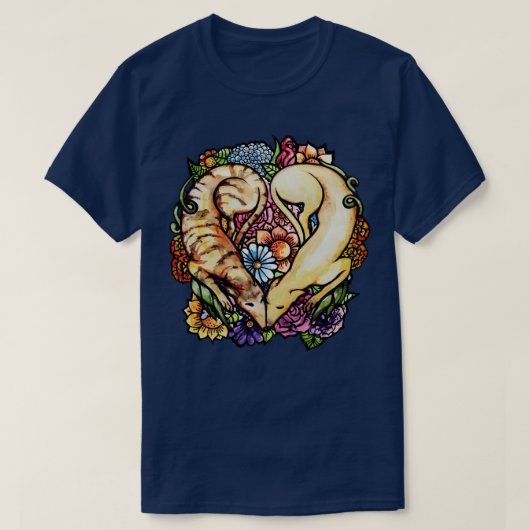 Greyhound Garden T-shirt (Design voorkant)