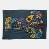 Greyhound - Gepensioneerd Racing Greyhound Rescue Theedoek (Horizontaal)