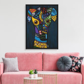 Greyhound - Gepensioneerde Racing Rescue Canvas Afdruk (Insitu (Woonkamer))