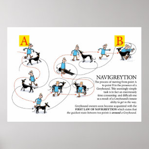 Greyhound Glossary Navigreyy Poster