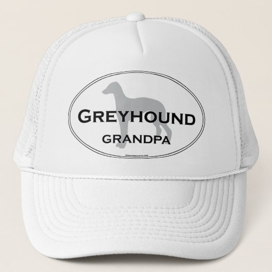Greyhound Grandpa Trucker Pet (Voorkant)
