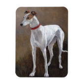 Greyhound Gus Hond Art Magnet Magneet (Verticaal)