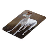 Greyhound Gus Hond Art Magnet Magneet (Linkerzijde)
