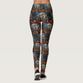 Greyhound Halloween Griezelen Leggings (Achterkant)